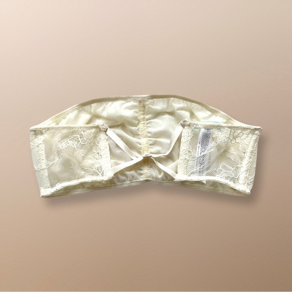 Kimchi Blue Urban Outfitters Yellow Cream Lace Bandeau S - Picture 6 of 11